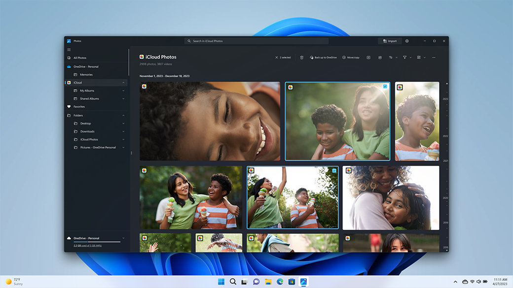 Programėlės „iCloud Photos“ aplankas